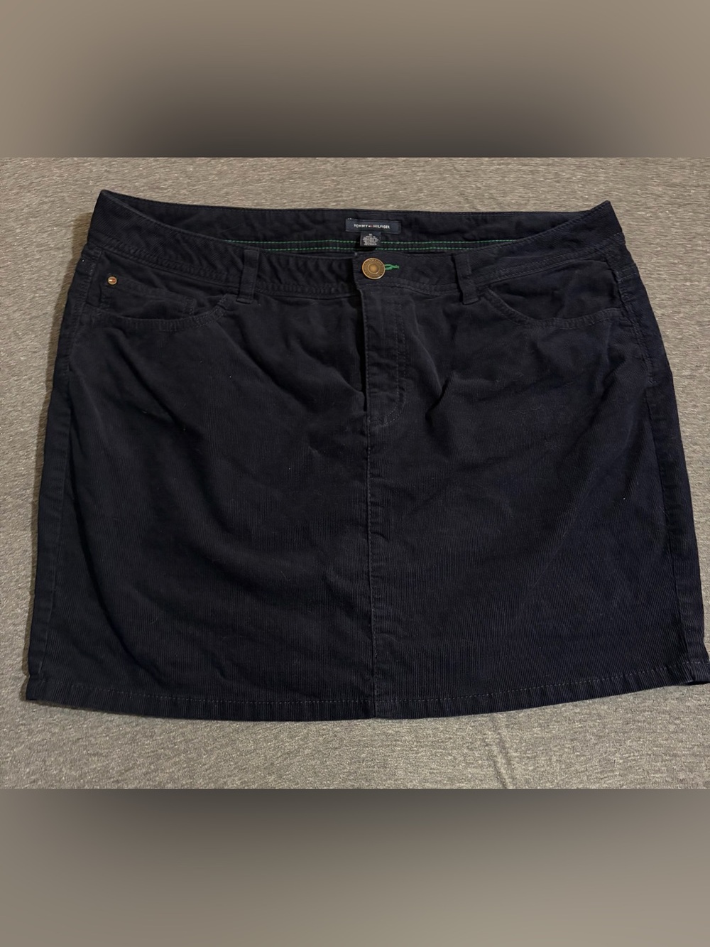 Tommy Hilfiger Stretch Corduroy Mini Skirt